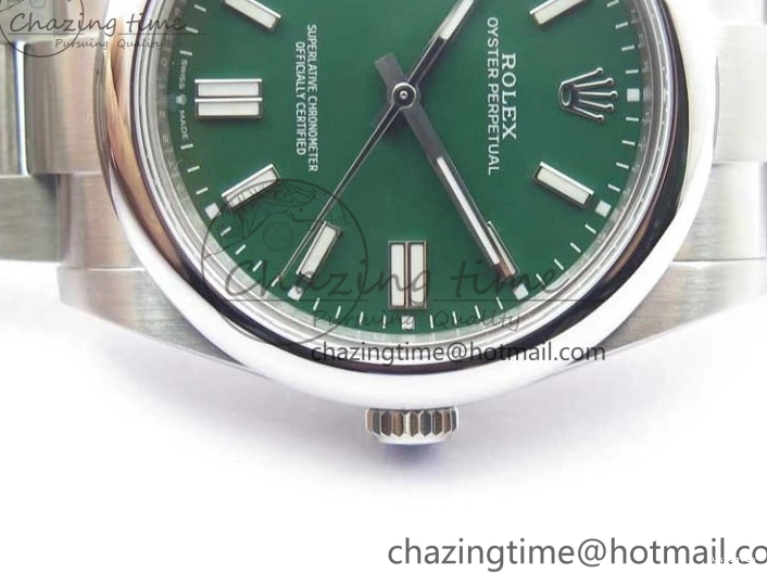 Best 124300 Bracelet Maker BP Green on SS Edition Oyster Dial 41mm Perpetual 0522